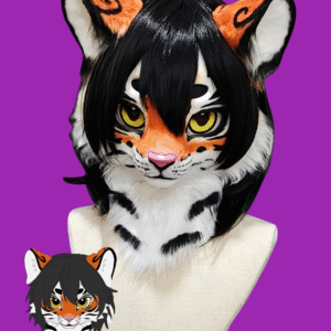 Tiger Fursuit – Custom Handmade Furry Costume Realistic Tiger Fursuit with Stripes and Tail Custom Tiger Furry Costume for Conventions and Mascot Events