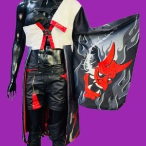 Oni Cosplay Costume – Japanese Demon Outfit for Fans Authentic Oni Cosplay with Mask and Accessories Japanese Oni Demon Costume for Conventions and Theater