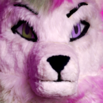 midnight wolf fursuit 2